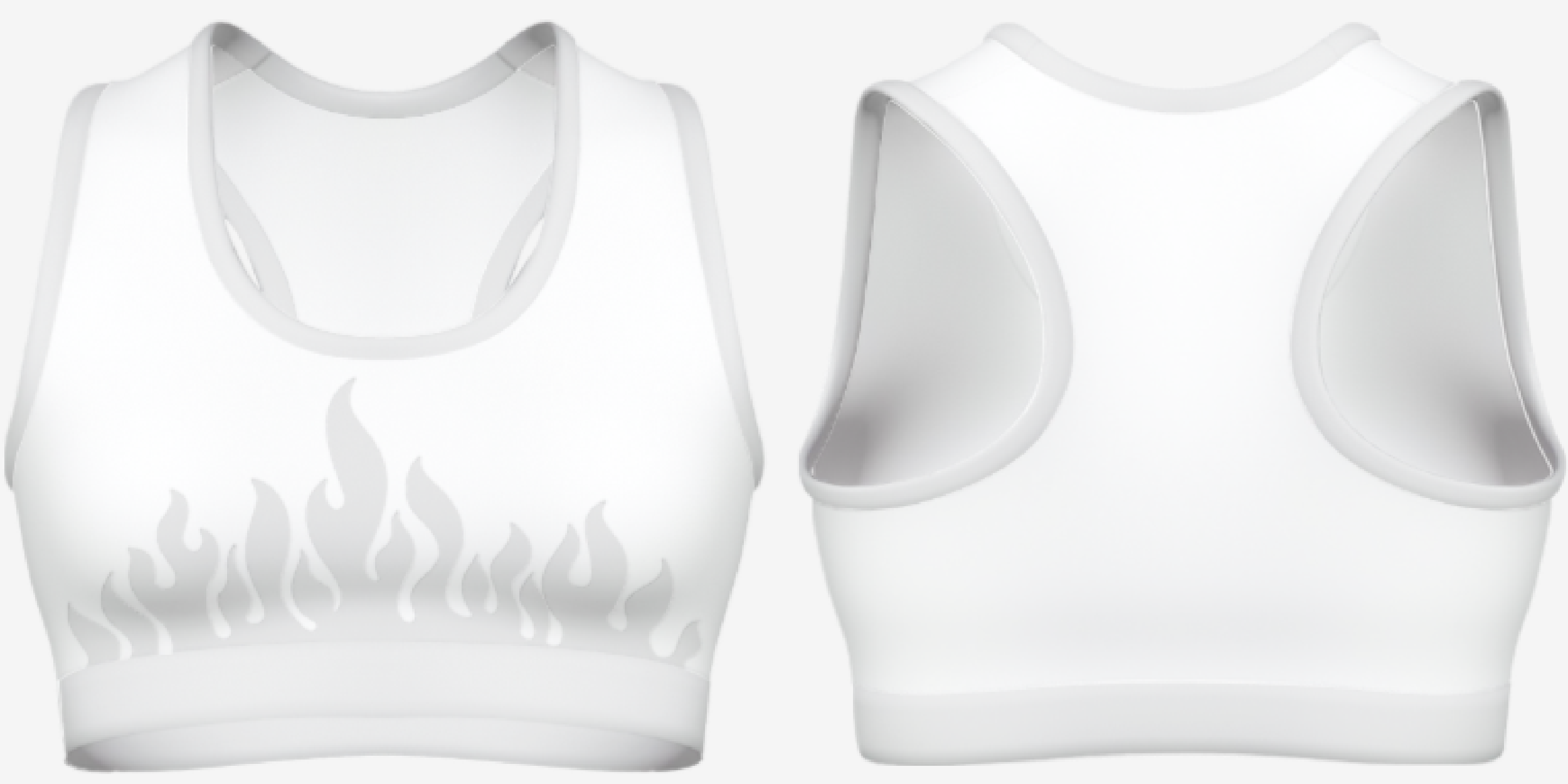 Flame sports bra | Custom Sports Bra / Skirts | Boxxerworld